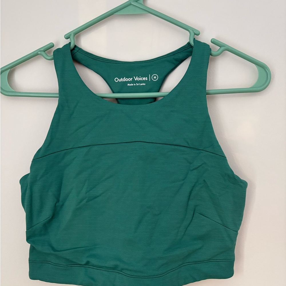 Outdoor Voices Teal Sports Bra